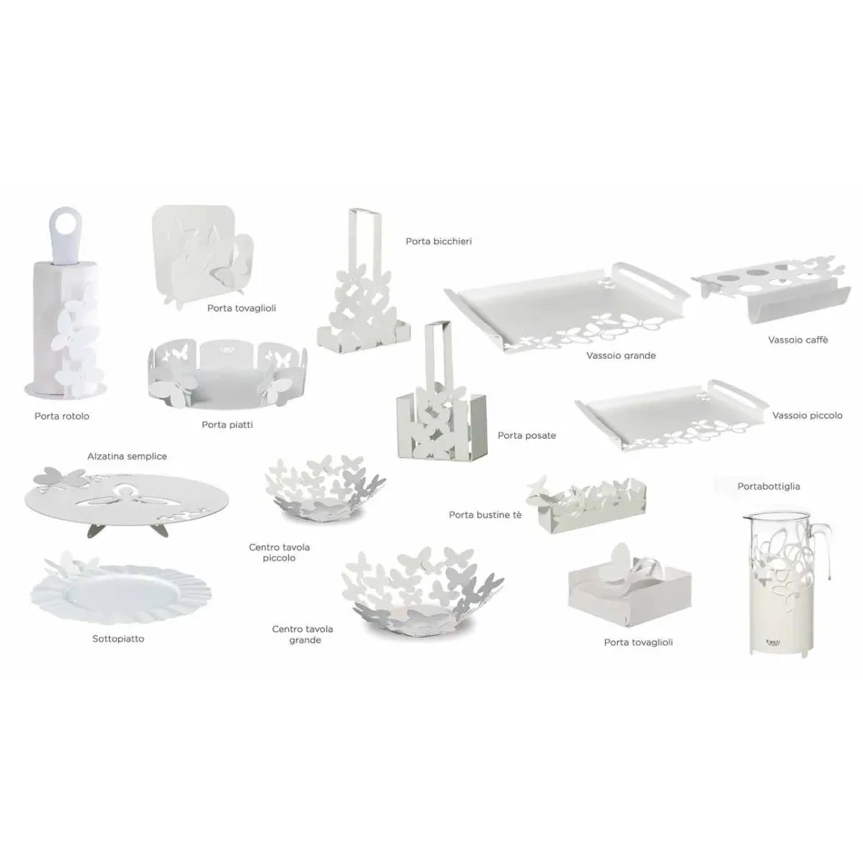 Modernes ovales Herzstück aus kostbarem Eisen, handgemacht in Italien - Leiden Viadurini