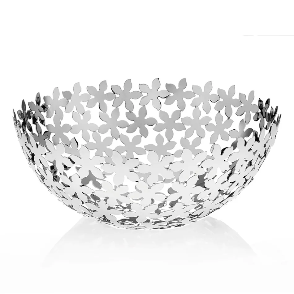 Silberne Metallhalbkugel-Mittelstück-Luxus-Blumendekorationen - Terraceo Viadurini