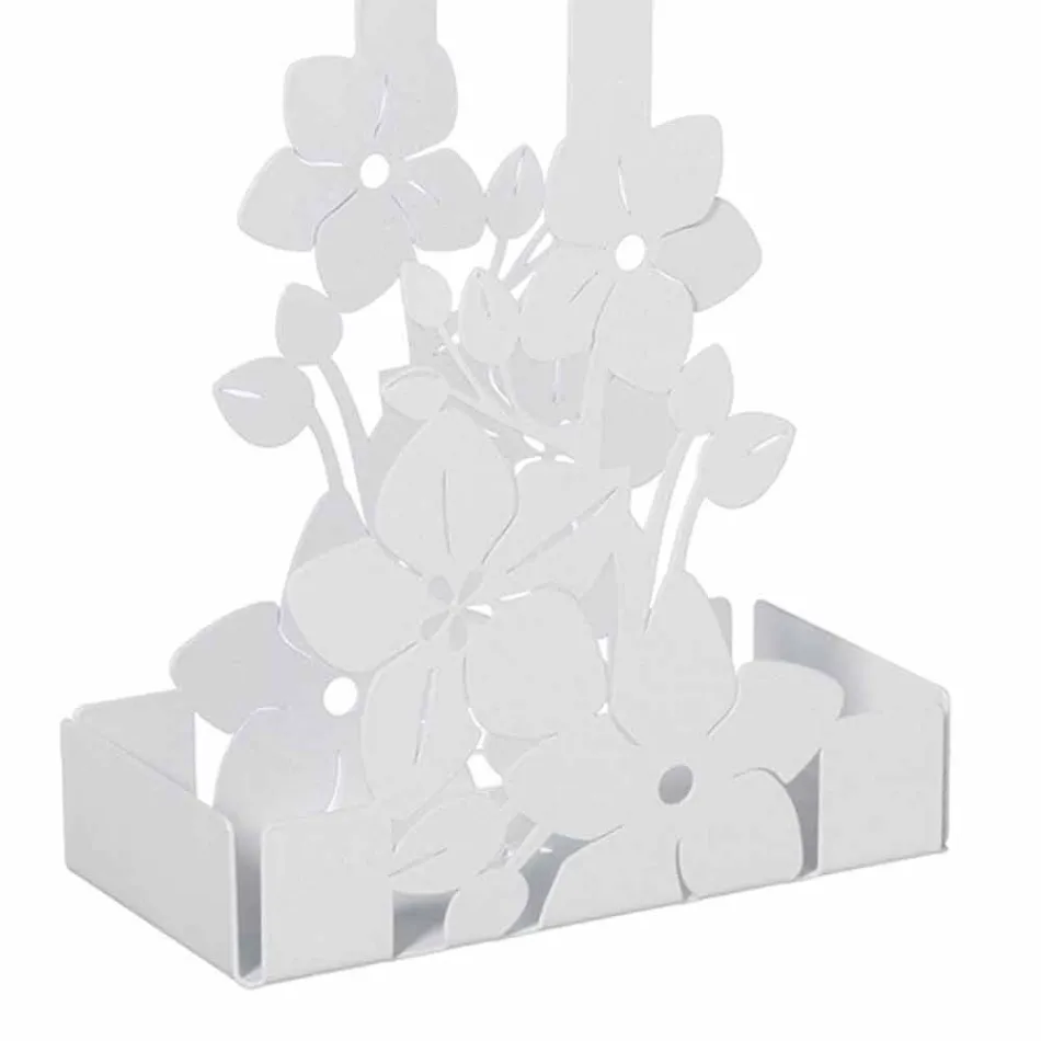 Modernes Design Floral Eisen Cup Holder Korb Made in Italy - Marken Viadurini