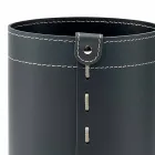 Papierkorb aus regeneriertem handgefertigtem Leder Battista Viadurini