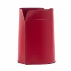 Papierkorb aus recyceltem Canistro-Leder in Italien Viadurini