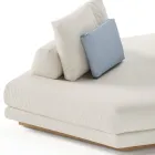 Eck-Gartenliege aus Stoff Made in Italy - Rubik Viadurini