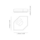 Eck-Gartenliege aus Stoff Made in Italy - Rubik Viadurini