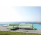 Outdoor Design Chaiselongue aus Metall und Stoff Made in Italy - Selia Viadurini