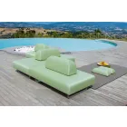 Outdoor Design Chaiselongue aus Metall und Stoff Made in Italy - Selia Viadurini