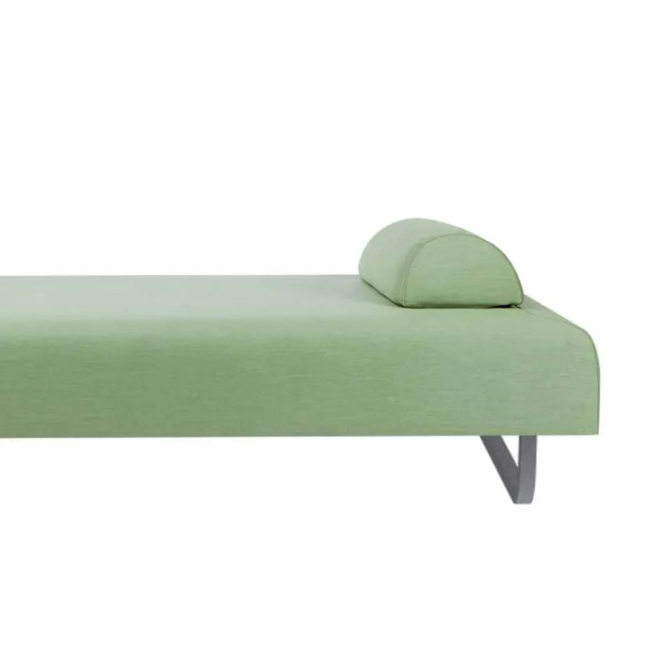 Outdoor Design Chaiselongue aus Metall und Stoff Made in Italy - Selia Viadurini