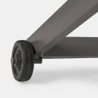 Outdoor Chaise Longue aus Textilene und Aluminium mit Rädern, 4 Stück - Babilonia Viadurini