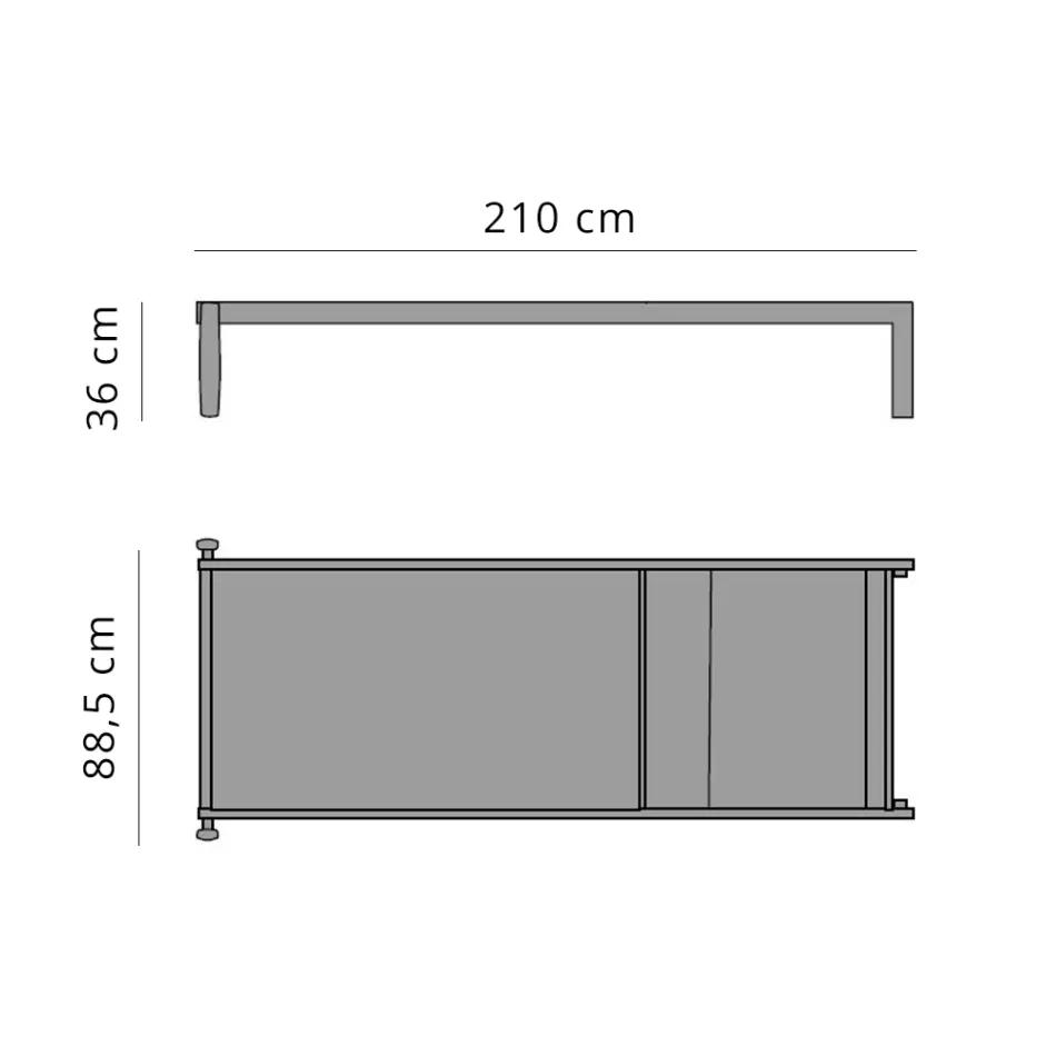 Garten-Chaiselongue mit oder ohne hochwertige Matratze – Filomenalet Viadurini