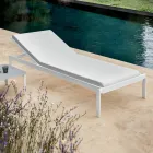 Garten-Chaiselongue mit oder ohne hochwertige Matratze – Filomenalet Viadurini