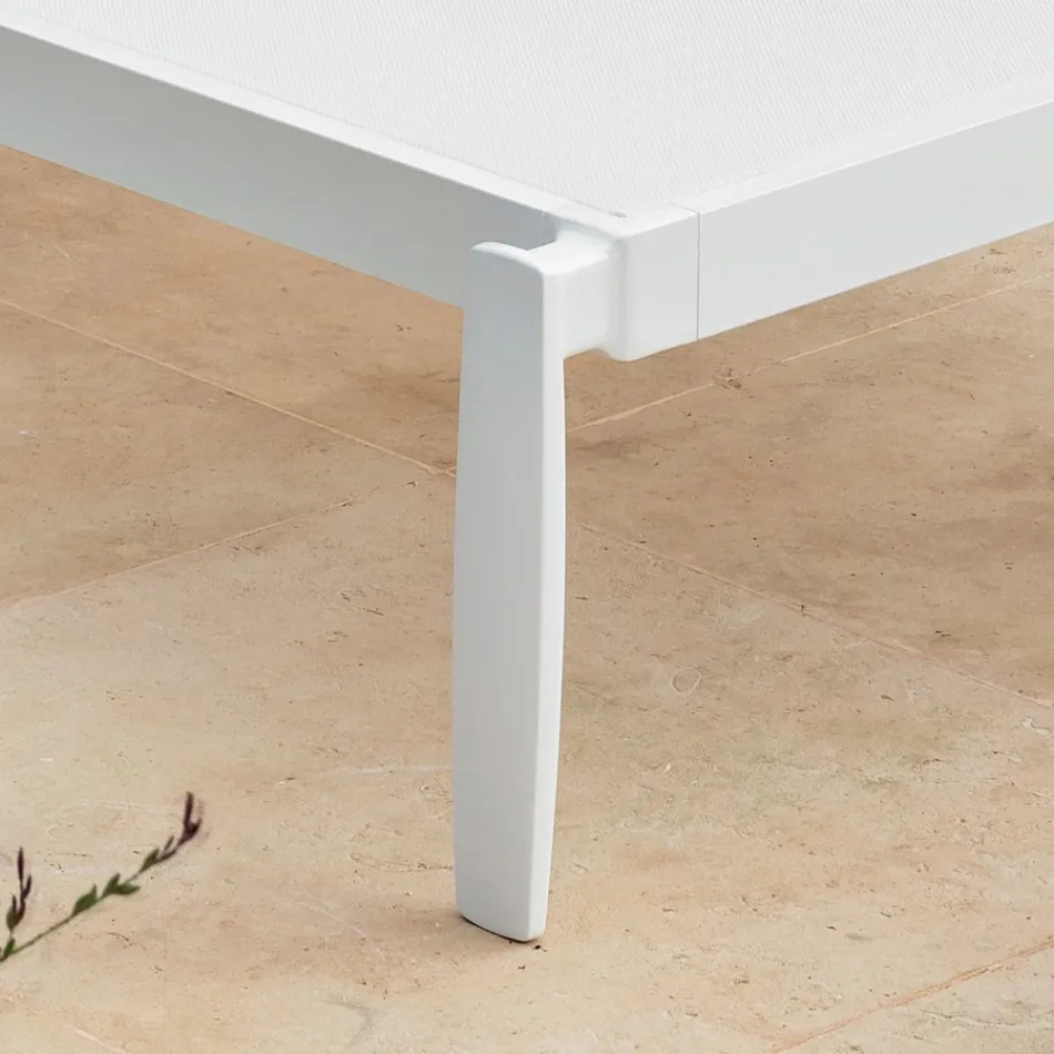 Garten-Chaiselongue mit oder ohne hochwertige Matratze – Filomenalet Viadurini