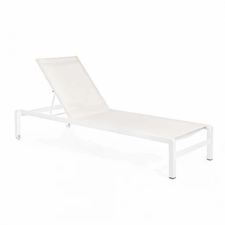 Homemotion Aluminium Liege Garten Chaiselongue, 4 Stück - Lester Viadurini