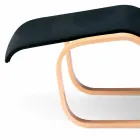 Chaiselongue aus Birkenholz mit Baumwollsitz Made in Italy - Fortaleza Viadurini