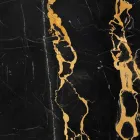 Große runde Schüssel aus Portoro oder Paonazzo Marmor Made in Italy - Glazer Viadurini