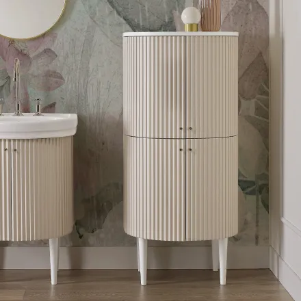 Säule mit vier Türen mit Cannetté-Verarbeitung, hergestellt in Italien – Candy Viadurini