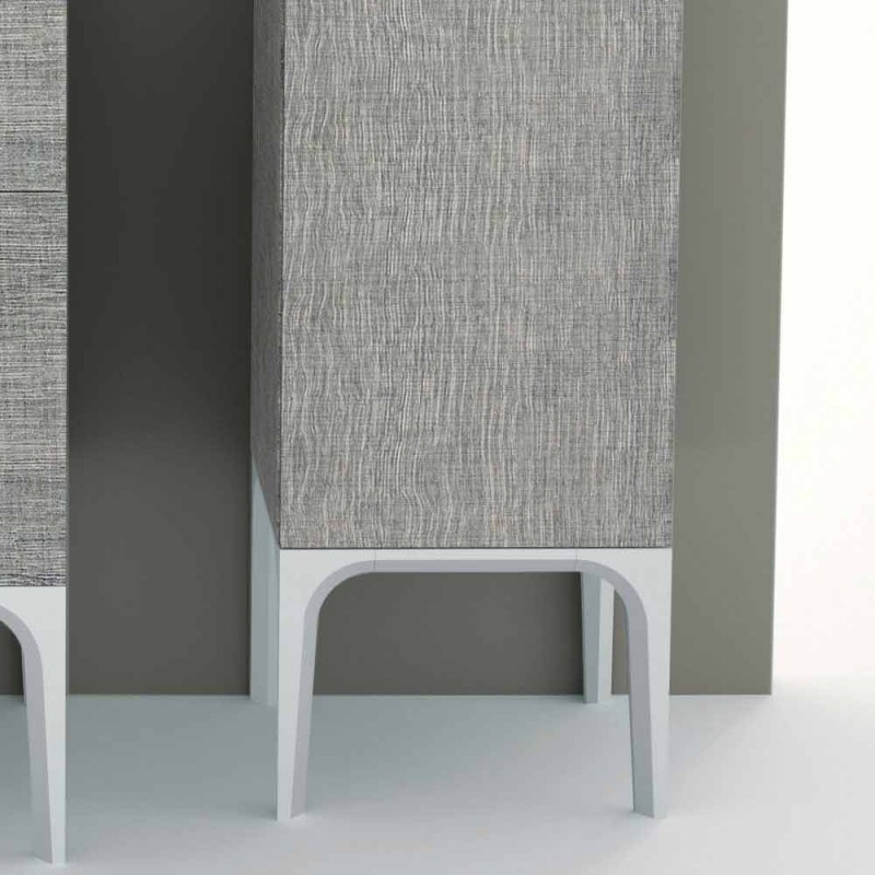 Badezimmersäule mit 2 Türen in modernem Design Öko-Holz Ambra, made in