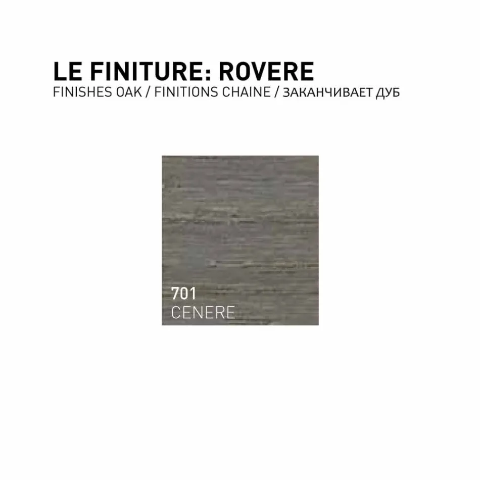 Gioia, 2-türiger Wandschrank aus Eichenholz, made in Italy Viadurini