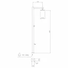 Gartenduschsäule aus verchromtem Edelstahl Made in Italy - Modeo Viadurini