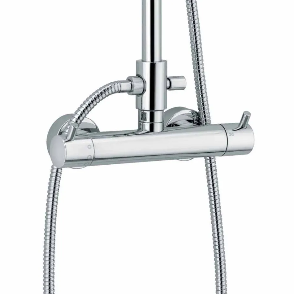 Luxus-Duschsäule in Messing-Chrom-Finish Made in Italy - Gallo Viadurini