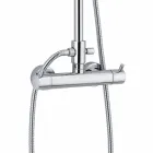 Luxus-Duschsäule in Messing-Chrom-Finish Made in Italy - Gallo Viadurini