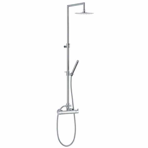Luxus-duschsäule in messing-chrom-finish made in italy - gallo