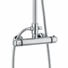 Messing-Duschsäule mit Thermostatmischer Made in Italy - Gallo Viadurini