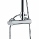 Messing-Duschsäule mit Duschkopf und ABS-Dusche Made in Italy - Padula Viadurini