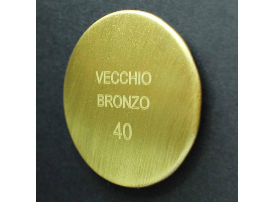 Messing-Duschsäule mit rundem Stahl-Duschkopf Made in Italy - Kennedy Viadurini
