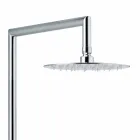 Duschsäule in quadratischem Design aus verchromtem Messing Made in Italy - Padula Viadurini