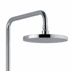 Teleskopische und verstellbare Duschsäule aus verchromtem Messing Made in Italy - Naspo Viadurini