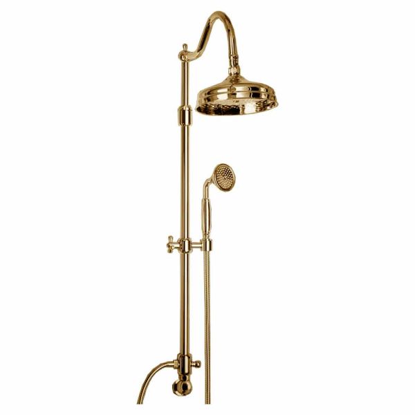 Messing-duschsäule ohne mixer klassisches design made in italy - yunda