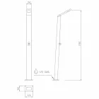 Solar-Duschsäule für den Außenbereich aus Edelstahl Made in Italy - Werner Viadurini