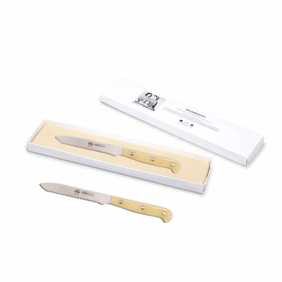 Berti Edelstahl gezahntes Tomatenmesser Exklusiv für Viadurini-Barasso Viadurini