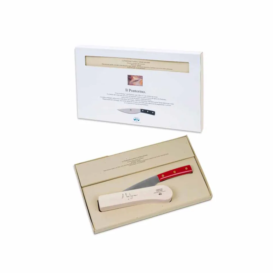 Pontormo Edelstahlmesser und Berti Block exklusiv für Viadurini - Abano Viadurini