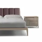 Dresser 2 Schubladen im modernen Design Nussbaum Massivholz, Nino Viadurini