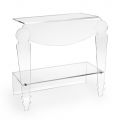 Artisan Nachttisch im klassischen Design aus transparentem Plexiglas - Salino