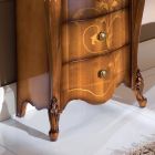 Klassischer Nachttisch aus eingelegtem Holz 4 Schubladen Made in Italy - Ottaviano Viadurini