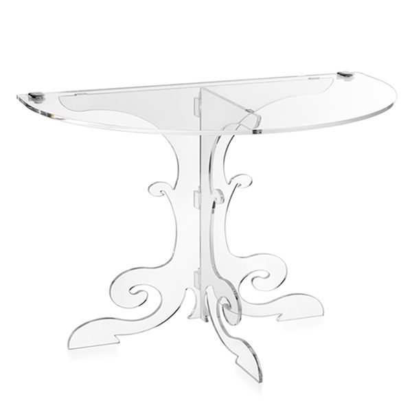 Nachttisch im klassischen design, aus acrylkristall und pmma tiana