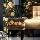 Nachttisch aus Nussbaum- und Ebenholz Grilli Zarafa made in Italy Viadurini