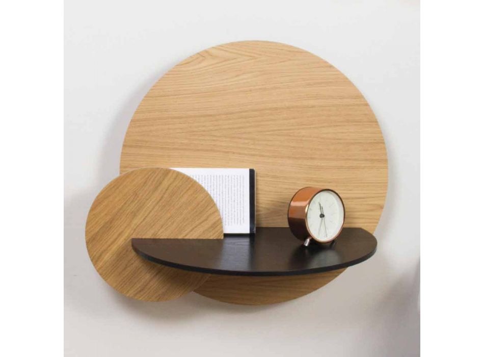 Modularer Nachttisch Elegantes Design aus Sperrholz mit verstecktem Fach - Bigno Viadurini