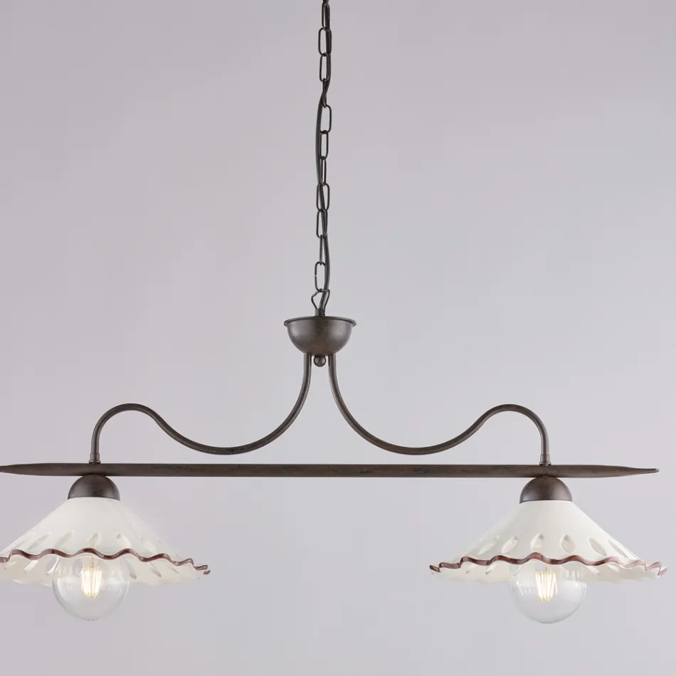 Leuchtende Design-Ergänzung aus Glas und Metall, hergestellt in Italien mit einem Look - Mira Viadurini