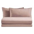Kompletter Doppelbett-Bettbezug aus reiner, stückgefärbter Baumwolle - Delicacy