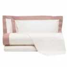 Satin Sheet Set für Doppelbett mit farbigen Kanten - Hyazinthe Viadurini