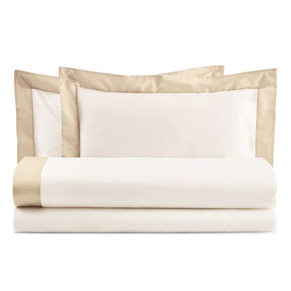 Kingsize-bettset aus 100 % baumwolle und 10 % baumwollsatin – detail