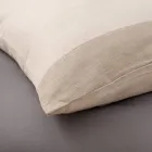 Komplettes Doppelbett aus 90 % Baumwolle und 10 % Leinen, hergestellt in Italien – Nestle Viadurini