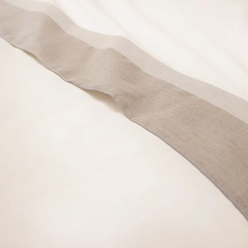Doppelbettset aus 90 % Baumwolle und 10 % Leinen, hergestellt in Italien – Nestle Viadurini