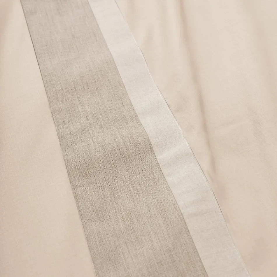 Doppelbettset aus 90 % Baumwolle und 10 % Leinen, hergestellt in Italien – Nestle Viadurini