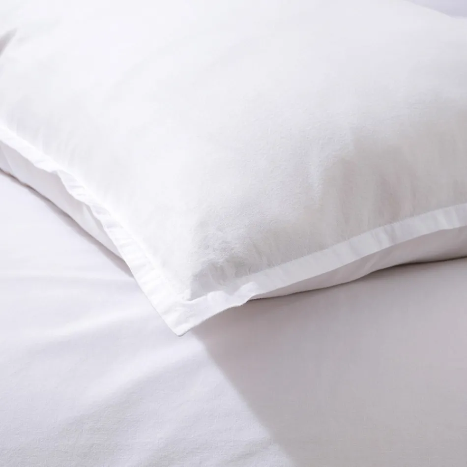 Komplettes Doppelbett aus reiner, im Stück gefärbter und schattierter Baumwolle - Delicacy Viadurini