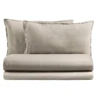 Doppelbett komplett aus reiner, stückgefärbter und schattierter Baumwolle - Delicacy Viadurini