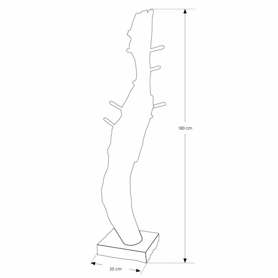 Zusammensetzung 2 Badezimmermöbel aus massivem Teakholz - Solferino Viadurini