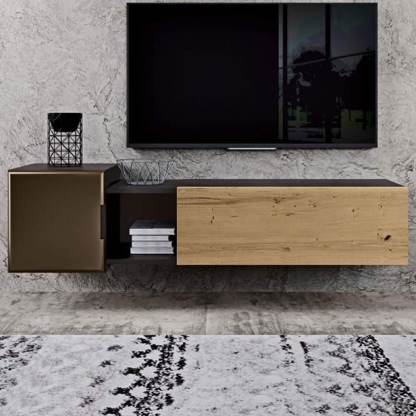 Wandkomposition für den wohnbereich mit modernem design made in italy – margit